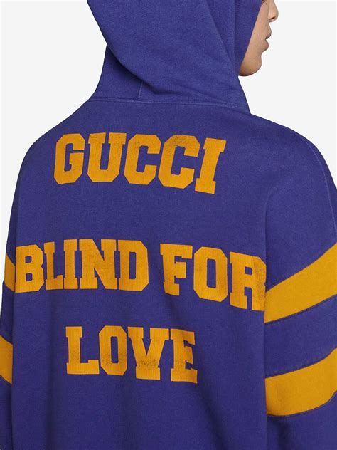 gucci blind for love hoodie replica|gucci hoodie scam.